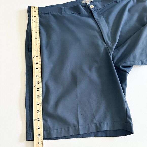 Peter Millar Wicking Performance Golf Shorts Blue Navy Size 42 Moisture Wicking - Picture 9 of 10